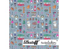 Bio Baumwolle Lillestoff - Weihnachtsdoodle